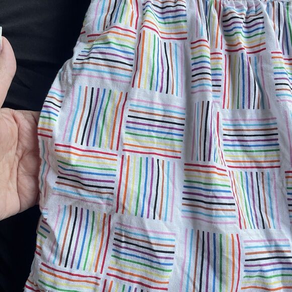 Unbranded Sundress Womens Medium Multicolor Rainbow Barcode Pride Button Front - Picture 5 of 11